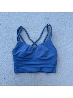 Lululemon Like a Cloud Longline Bra Light Support B/C Cup Pitch Blue Yoga Gym